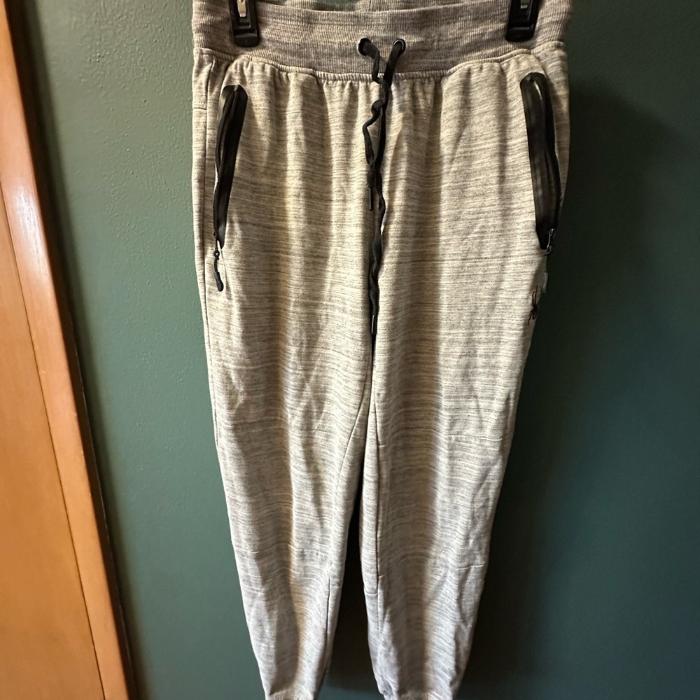 Spyder Light Gray Men's Joggers with Black Accents
